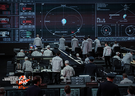 旺财28LED显示屏在电影《流浪地球2》中大放异彩